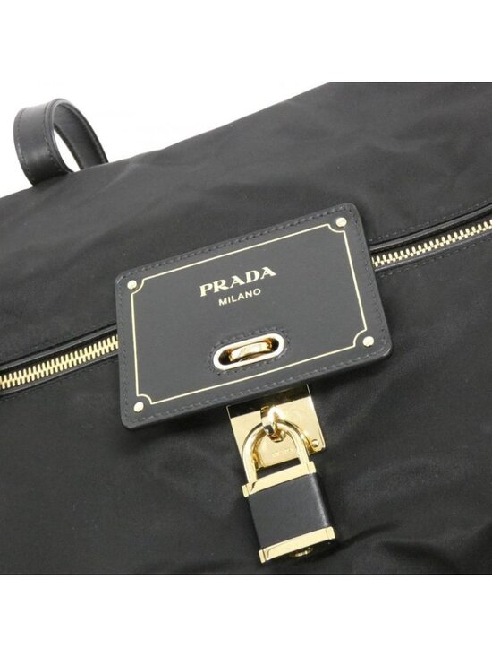 Prada Boston Bag Gold Nero - Picture 5 of 8